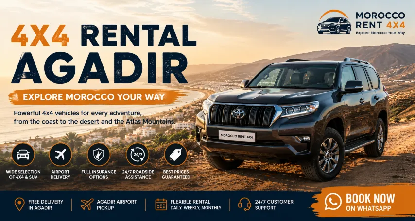 4x4 Rental Agadir – Reliable SUV & 4x4 Hire in Morocco